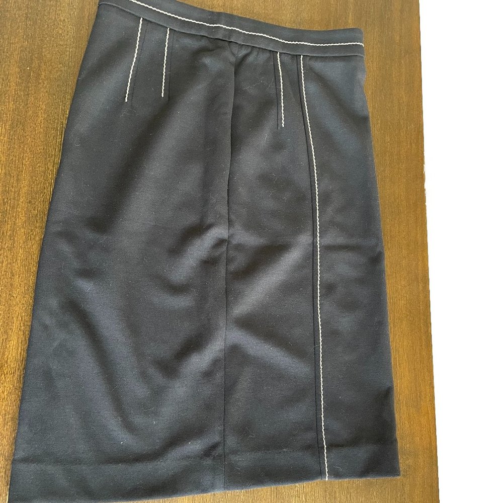 Ann Taylor Pencil Skirt With White Stitching